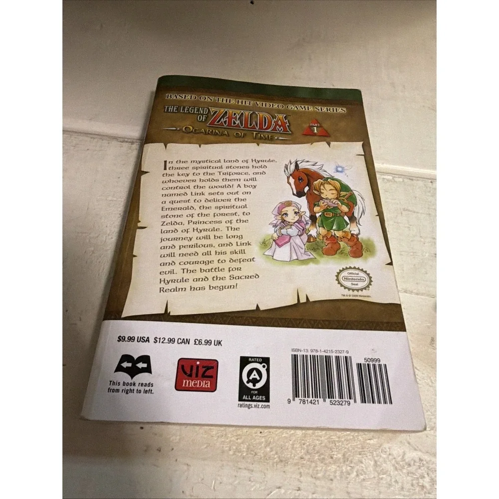 Legend of Zelda Manga 3-Book Set Ocarina of Time 1 & 2 + Majora's Mask VIZ Media